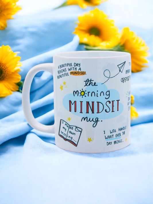 The Morning MINDSET Mug - Mental Health, Mindset, Law of Attraction, Motivational Mug, Self Care, Manifest, Affirmation, Wellbeing